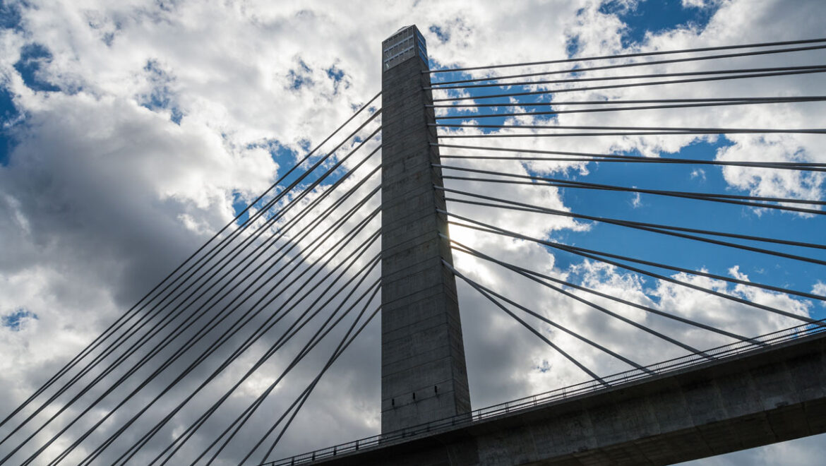 Aerial view of the stalled bridge | Ponte di Messina