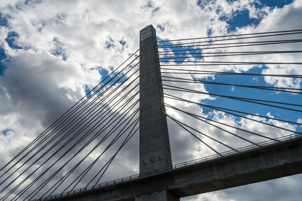 Aerial view of the stalled bridge | Ponte di Messina