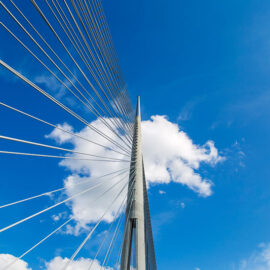 Aerial view of the stalled bridge | Ponte di Messina