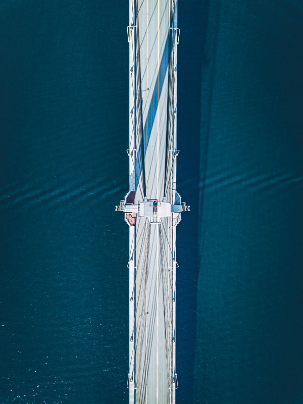 Vista aerea Ponte sospeso | Ponte di Messina Vista aerea Ponte sospeso | Ponte di Messina
