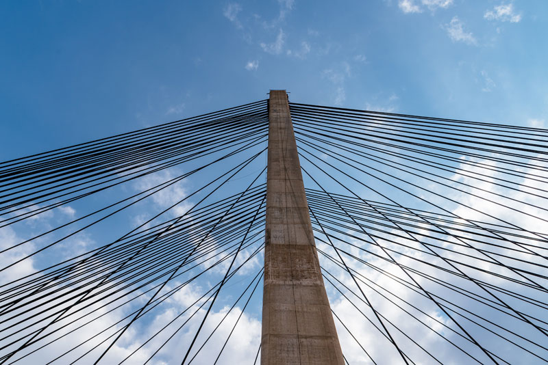 Esempio Ponte Strallato | Ponte di Messina