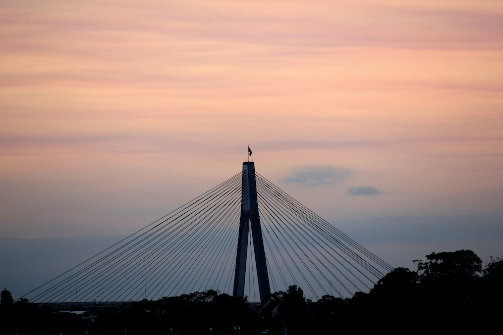 Aerial view of the stalled bridge | Ponte di Messina